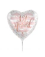 Folienballon - Just Married Verliebt Verlobt Verheiratet