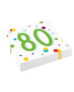 Servietten Confetti Birthday 80